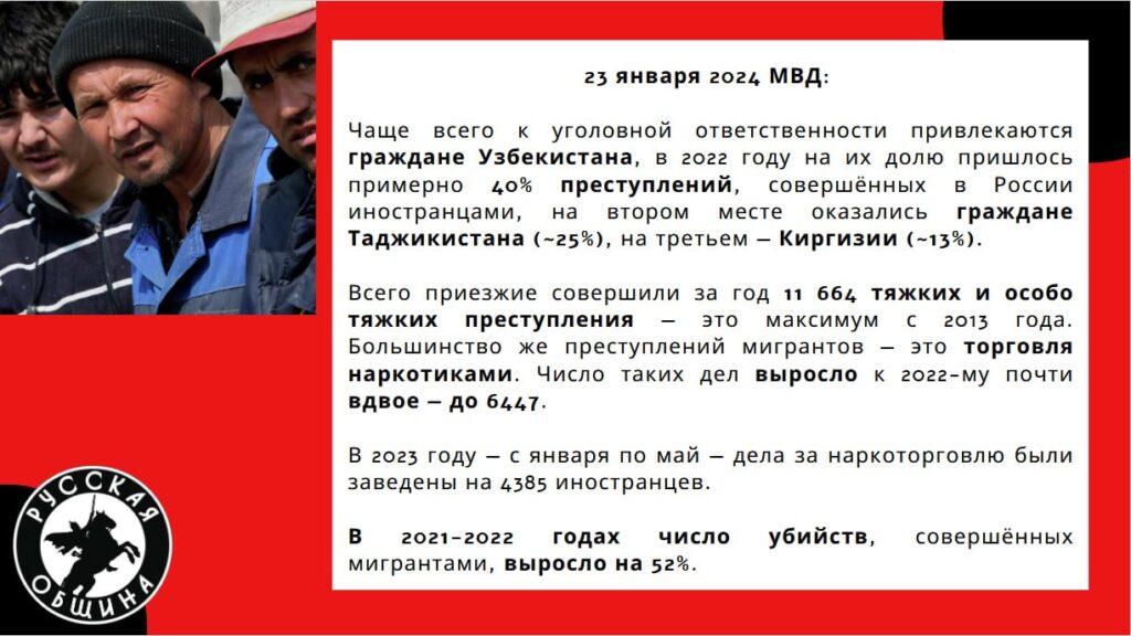 Прирост мигрантов и увеличение случаев проишествий